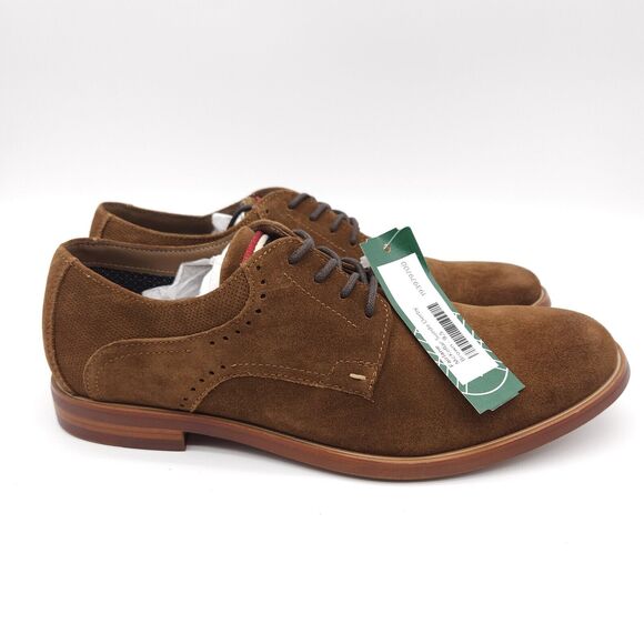 Fairlane Mens Size 9.5 McKellar Suede Lace-Up Derby Dress Shoes Brown Stitch Fix - Picture 6 of 8